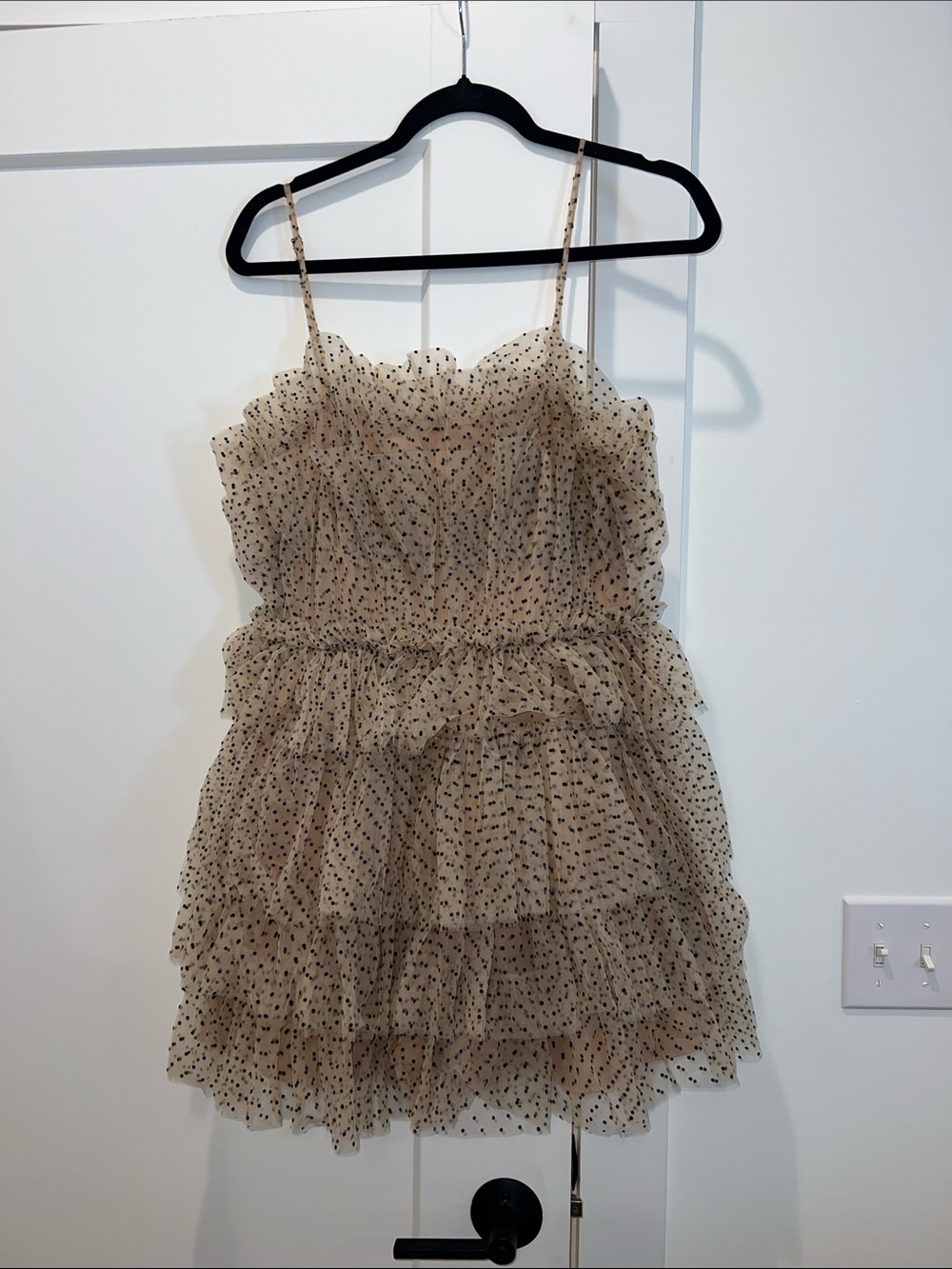 Storia All‎ Mine Puff Dotted Tulle Mini Dress